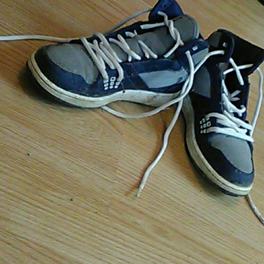 Blue and light blue jordans